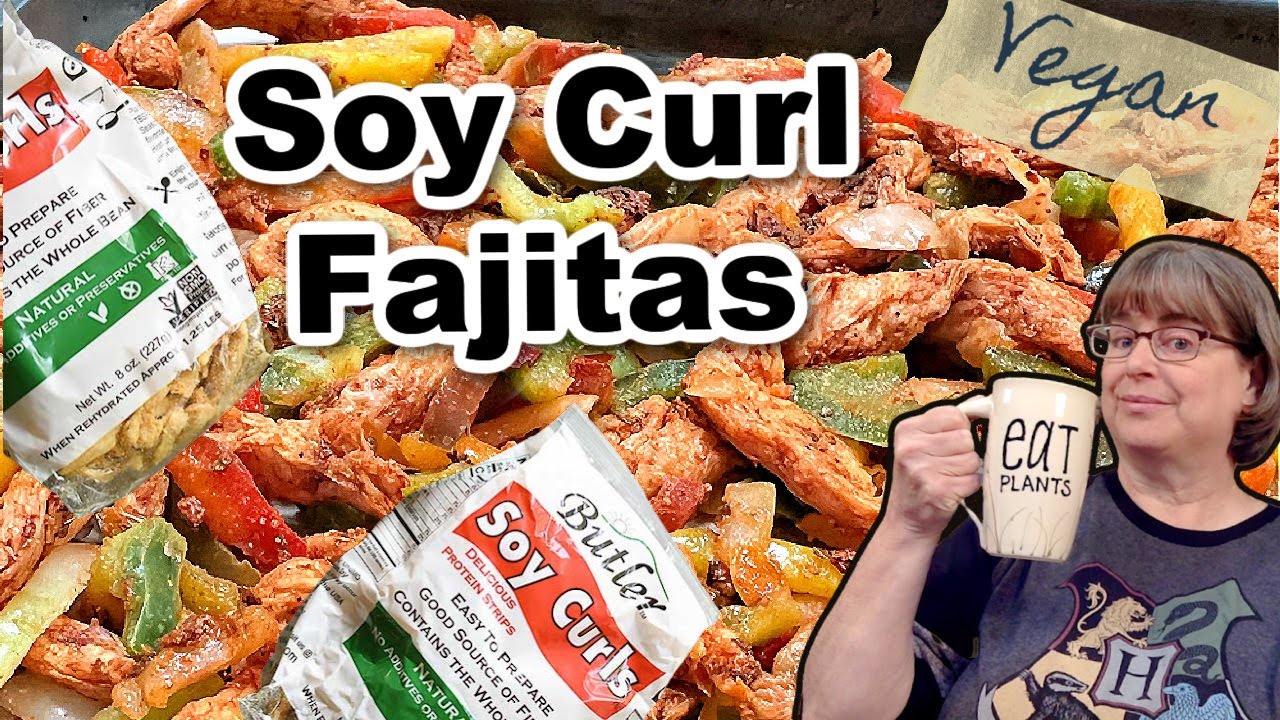 Easy Sheet Pan Soy Curl Fajitas