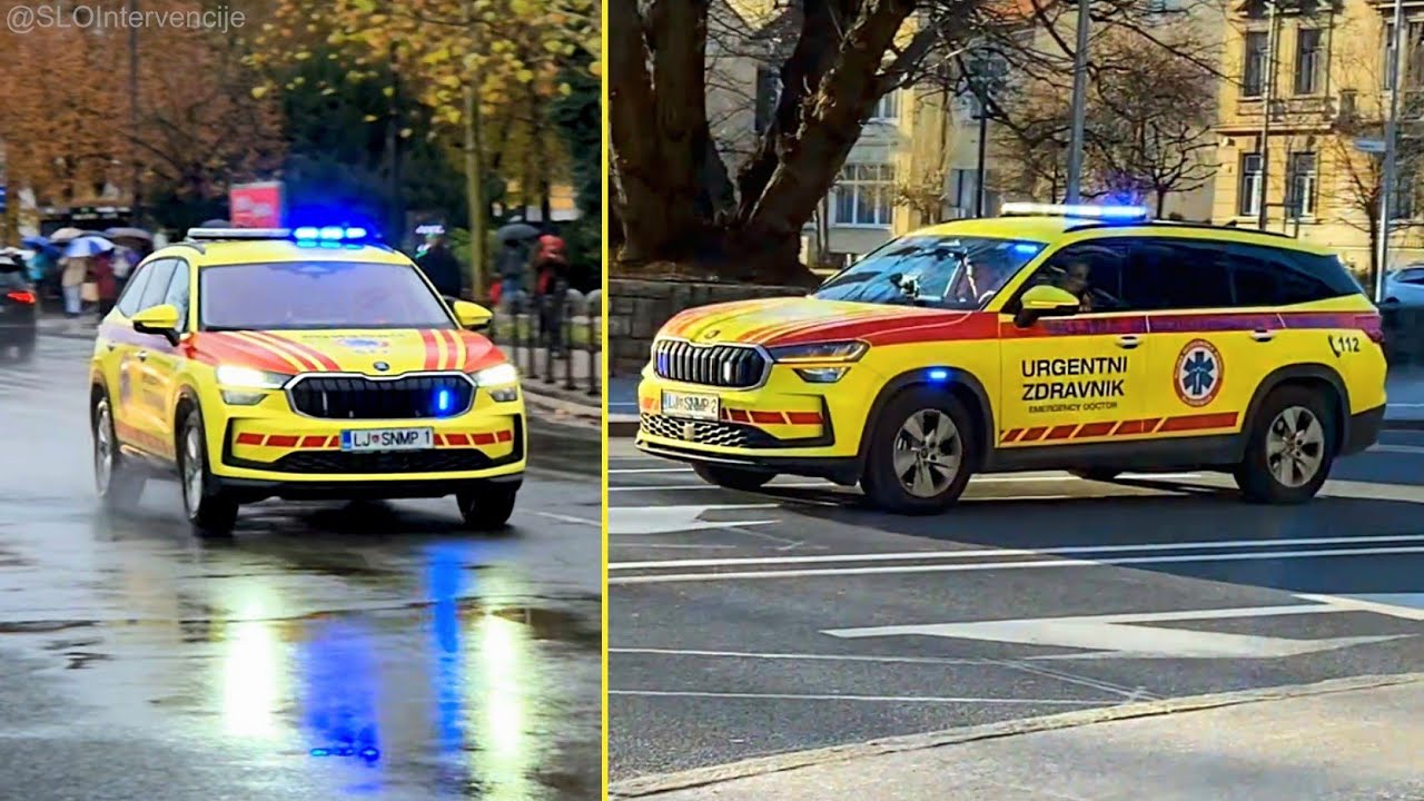 Vozilo Urgentnega Zdravnika ZD Ljubljana - nujna vožnja