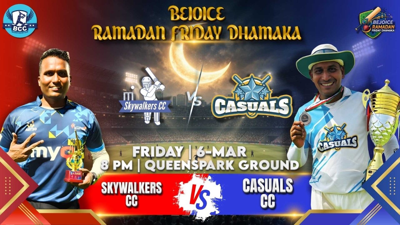 06-Mar-26 Skywalkers CC vs Casuals CC