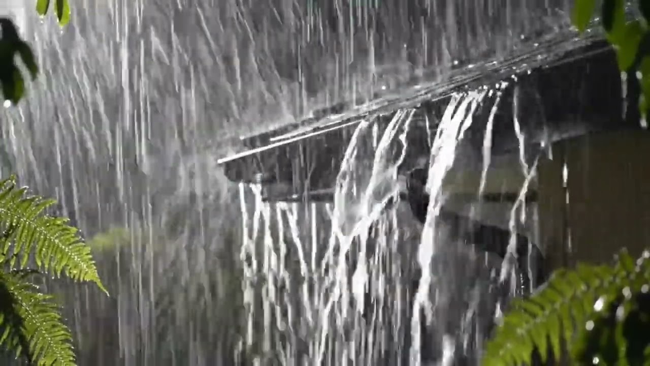 Heavy Rain & Thunderstorm on Tin Roof for Calm Sleep