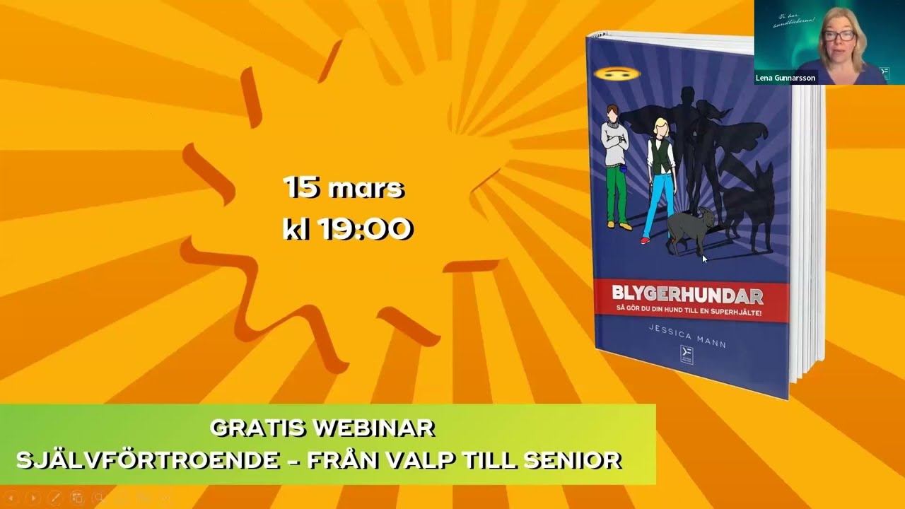 Gratis webinar: Självförtroende från valp till senior