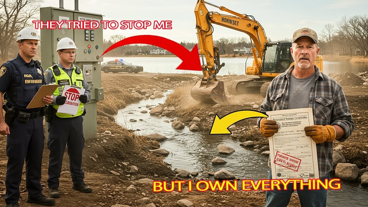 HOA &lsquo;Police&rsquo; Tried Stopping My Excavation &mdash; But I Own the Creek, the Lake, and Their Water Sup