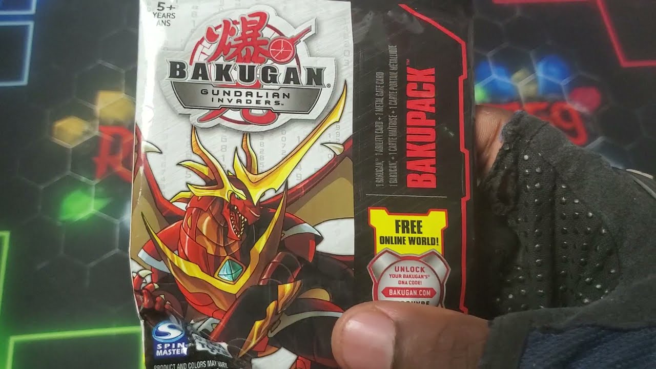 OPENING 5 CLASSIC BAKUGAN GUNDALIAN INVADERS BAKUPACKS