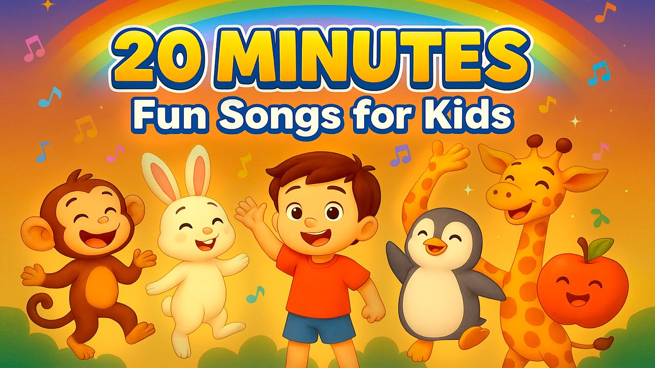 20 Minute Kids Music Mix | Animals, Friends&ABC Fruits | The Blend Channel #kidssong #learningsongs