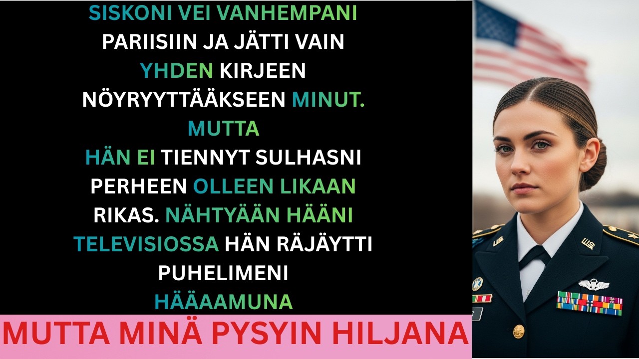 Siskoni lähti Pariisiin häideni ajaksi Mutta hänellä ei ollut aavistustakaan miljonääri-sulhasestani