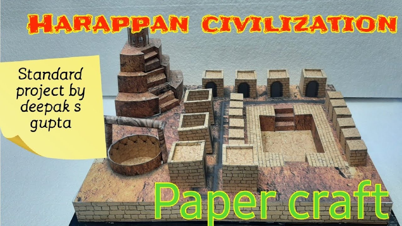 Harappan civilization /indus valley civilization model #schoolproject #socialstudies #newmodel #tlm
