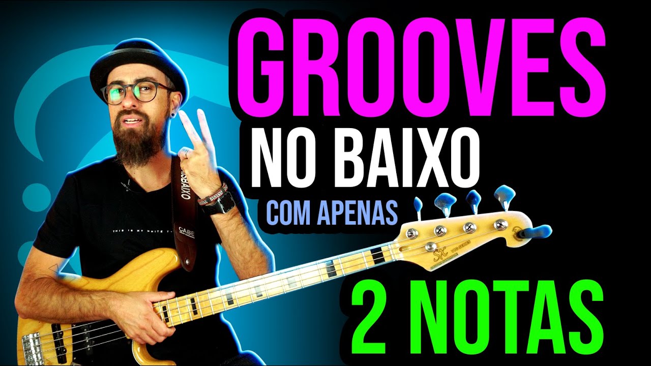 GROOVES NO BAIXO COM 2 NOTAS? Aula completa de GROOVES sobre ACORDES MENORES! Ep339