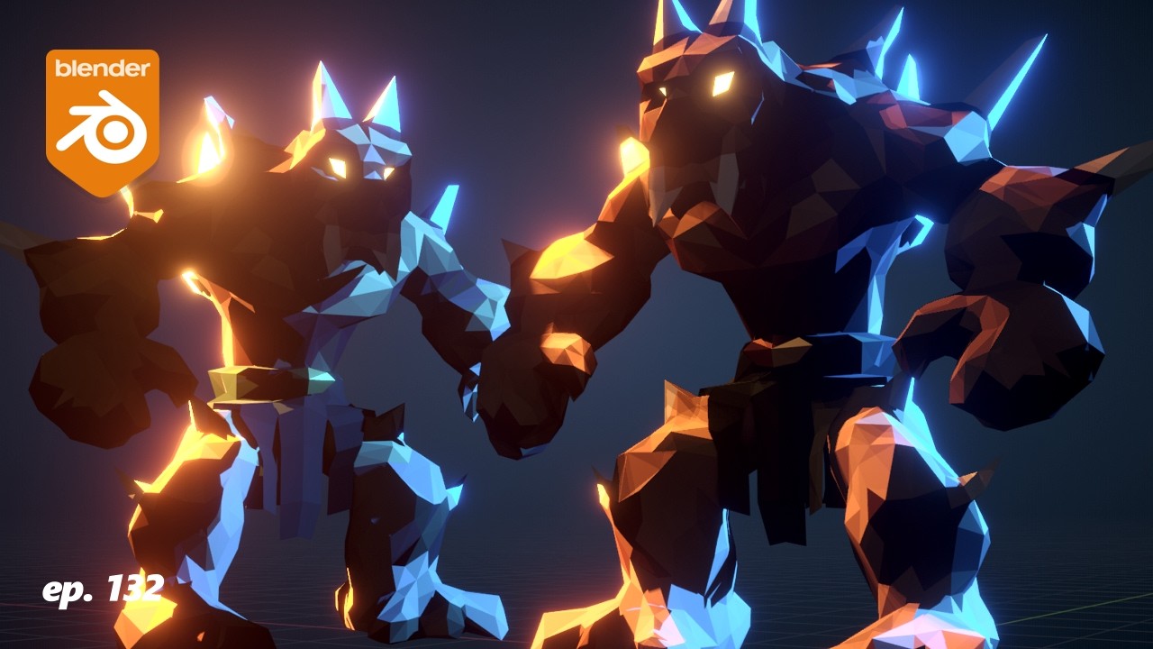 Low Poly Monster One - Ep 132 