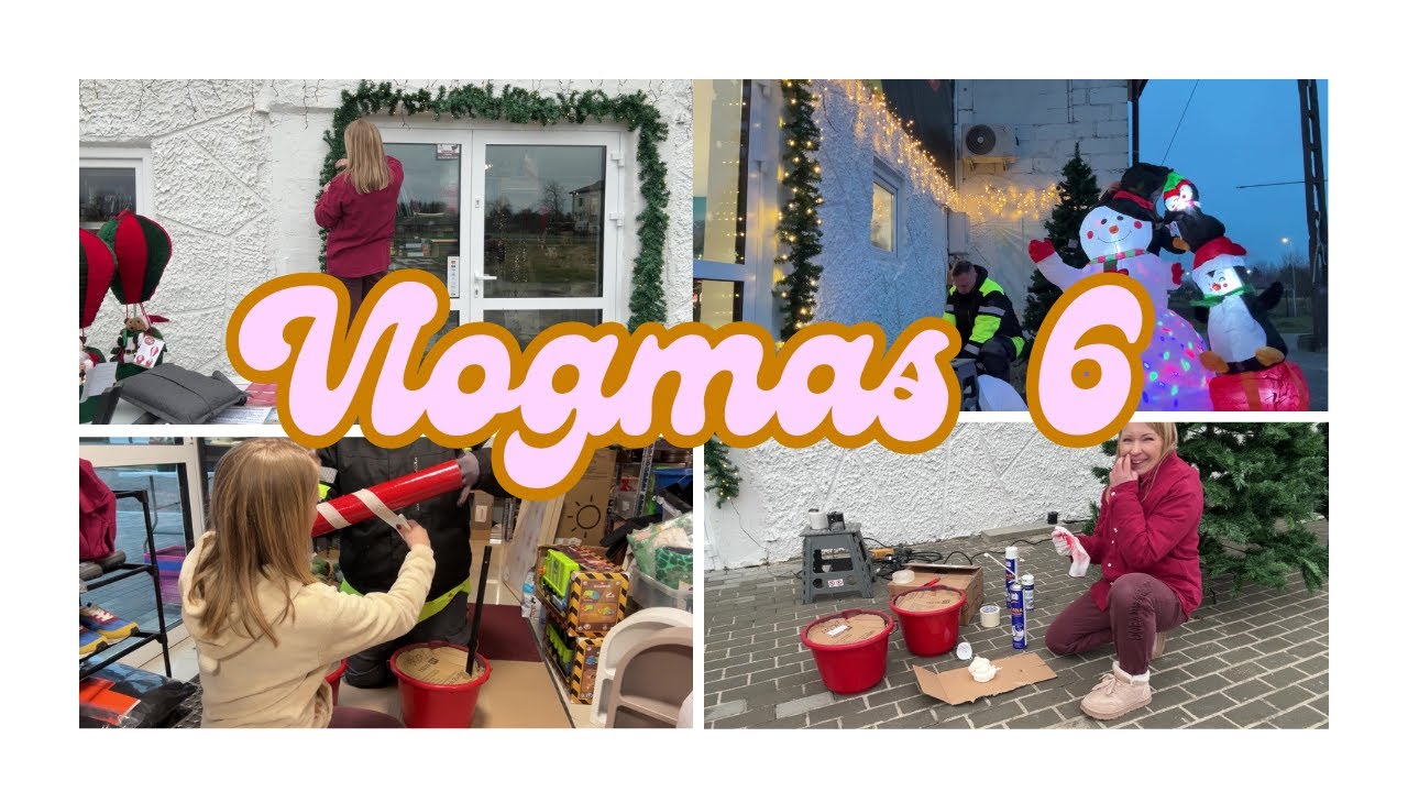 VLOGMAS 6 / DEKORUJEMY OUTLET / ROBIĘ DEKORACJE Z TIK TOKA