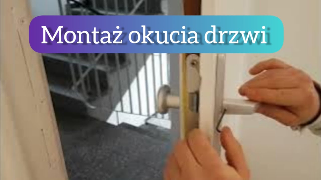 Montaż okucia drzwi