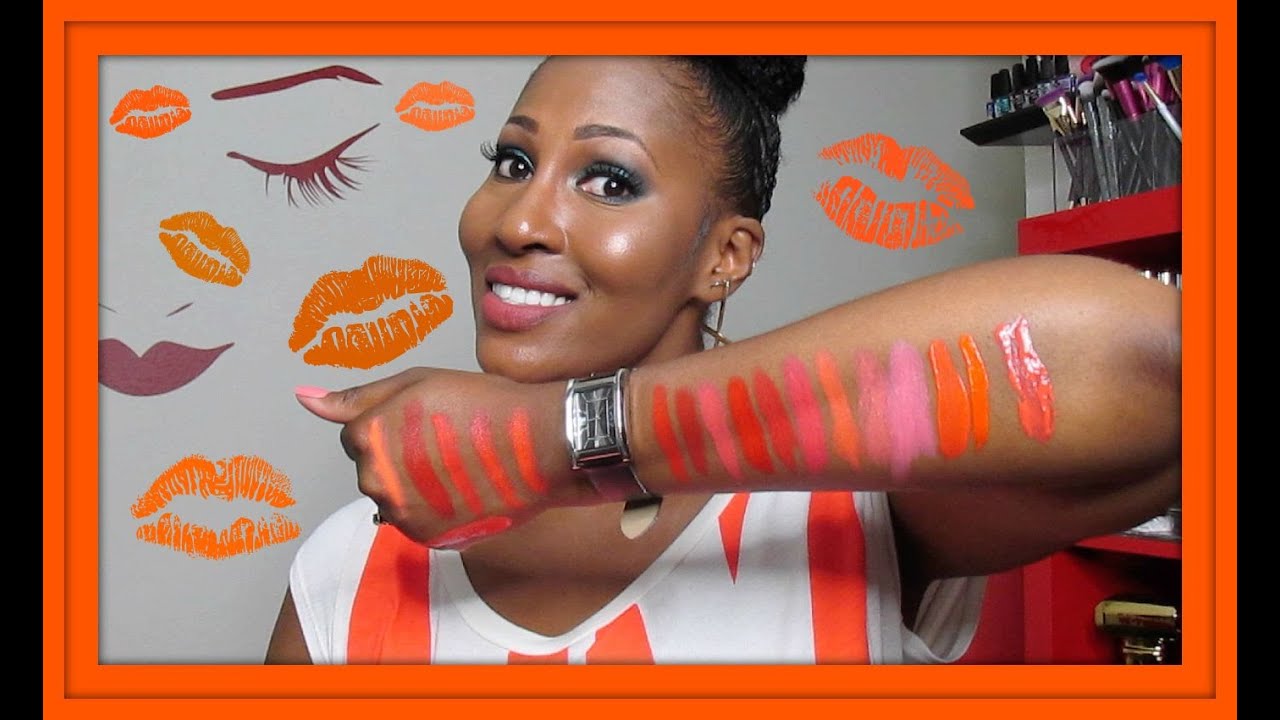 My Orange Lipstick Collection!!