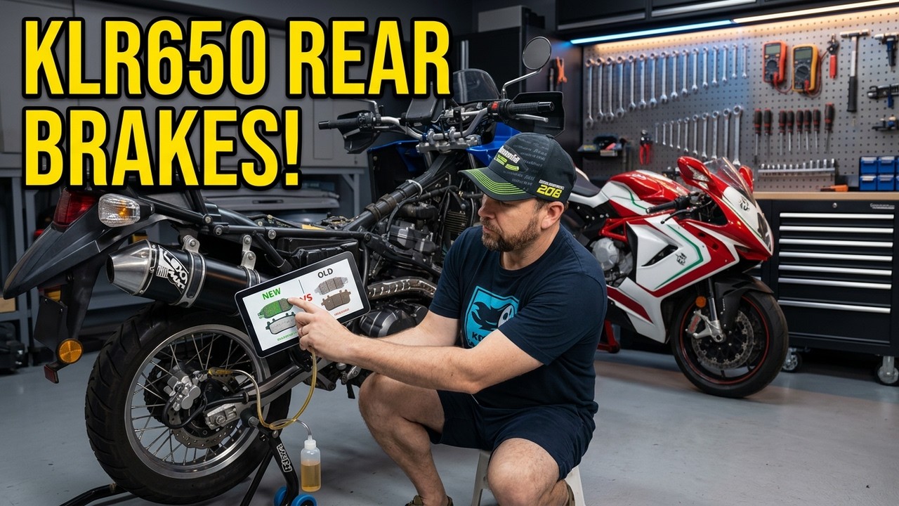 How to Replace the Rear Brake Pads on a Kawasaki KLR650 Tutorial