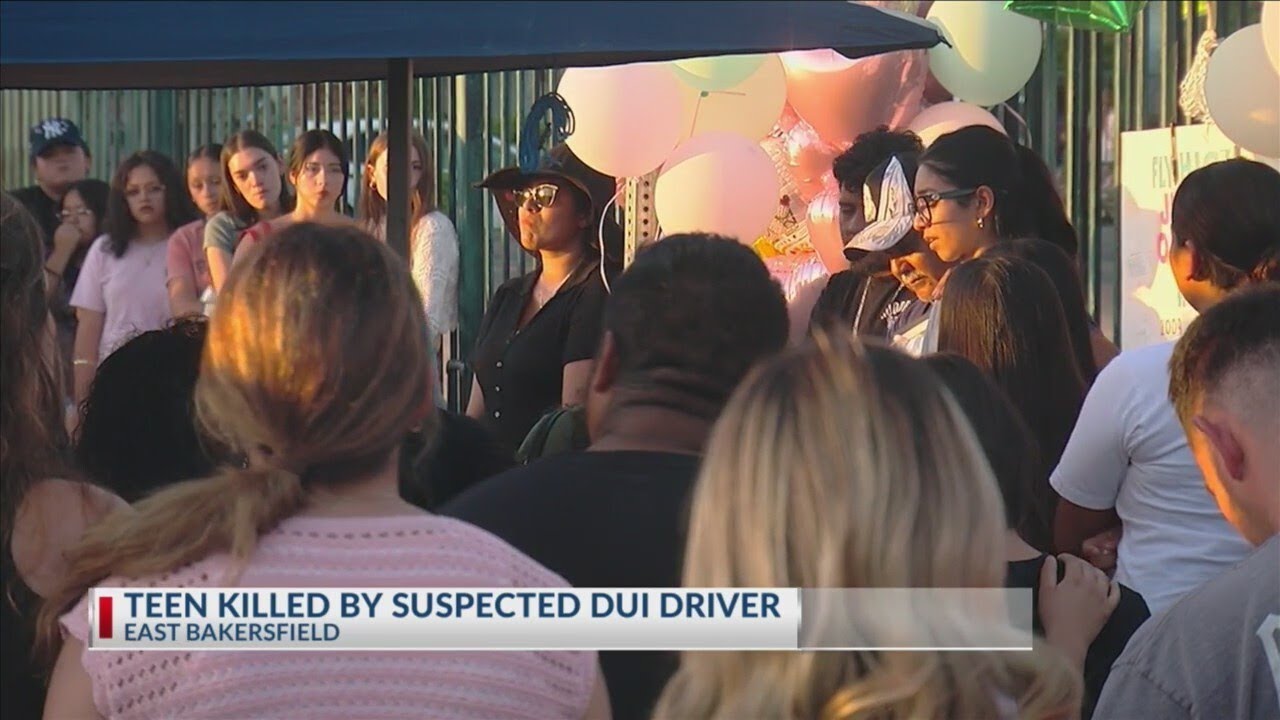 Vigil held for teen killed in drunk driving crash in east Bakersfield