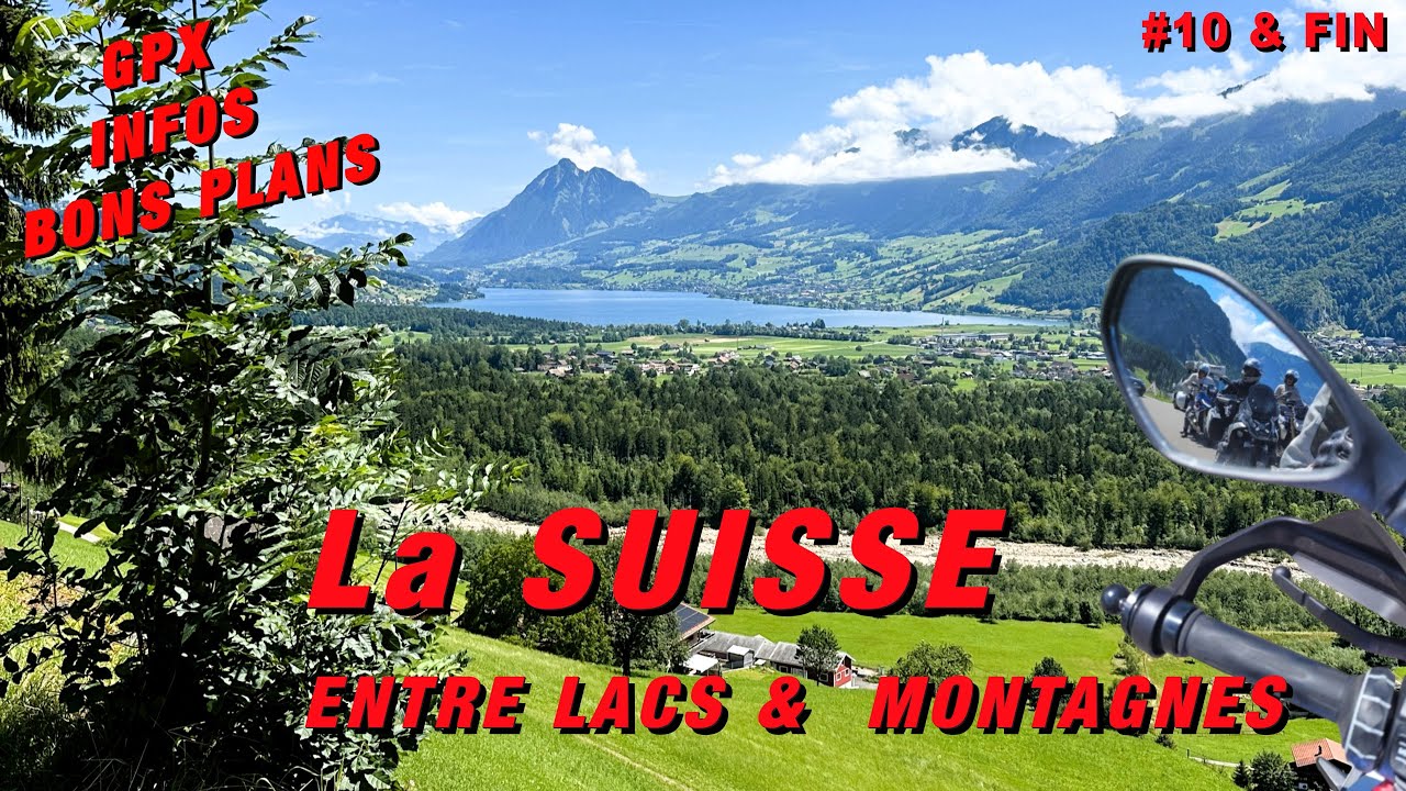 La SUISSE en MOTO entre lacs cristallins et sommets majestueux, des paysages d’une pure harmonie 🤩🤩😊