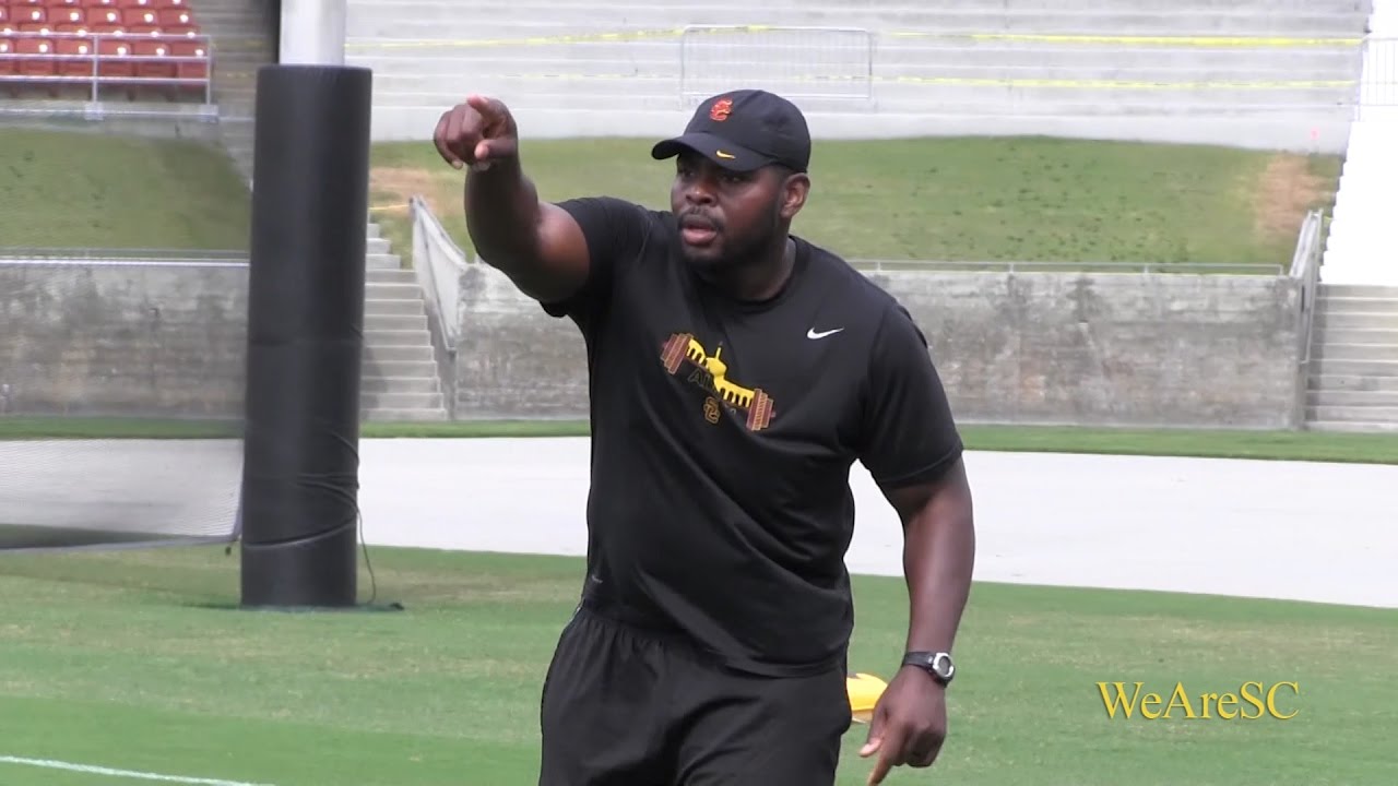 USC defensive line drills: 4/6 spring practice