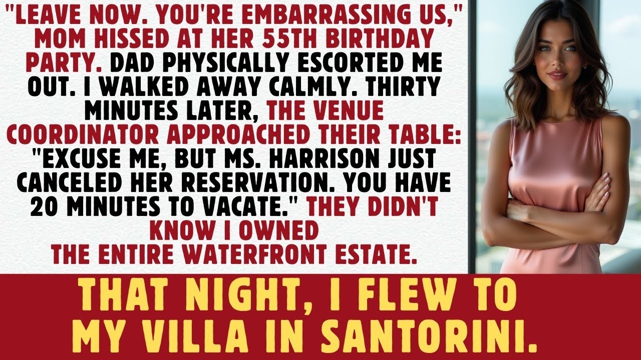 MY PARENTS KICKED ME OUT OF MOM'S PARTY—NOT KNOWING I PAID FOR THE ENTIRE VENUE