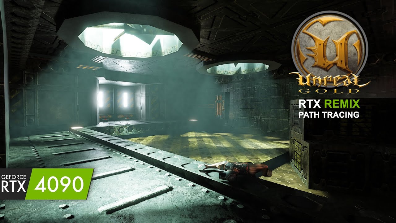 Unreal Gold Campaign Gameplay with RTX Remix Path Tracing // 4K DLSS 4