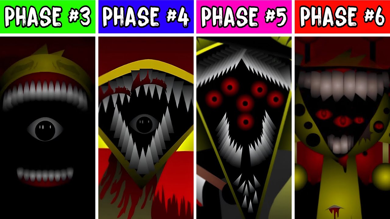 Incredibox Sprunki: Phase 3 VS Phase 4 VS Phase 5 VS Phase 6 But Remastered Version