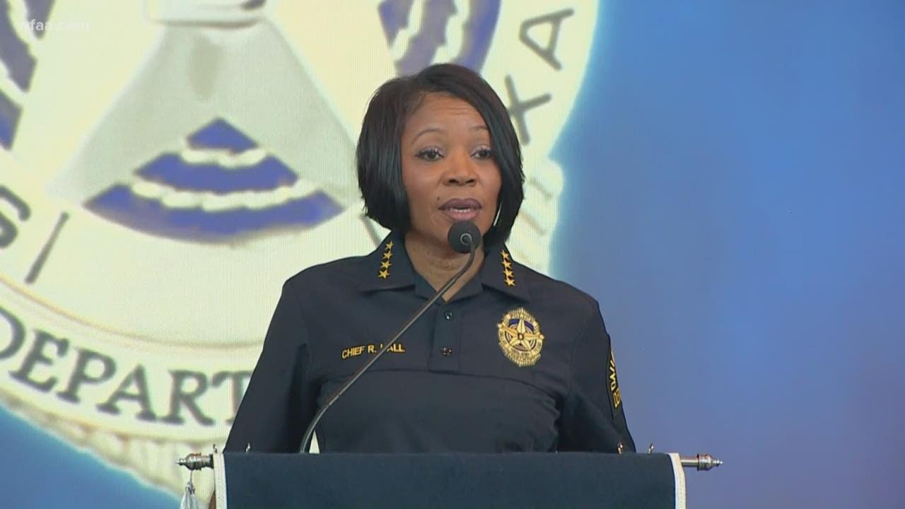 Officials react after Dallas Police Chief Renee Hall announces resignation