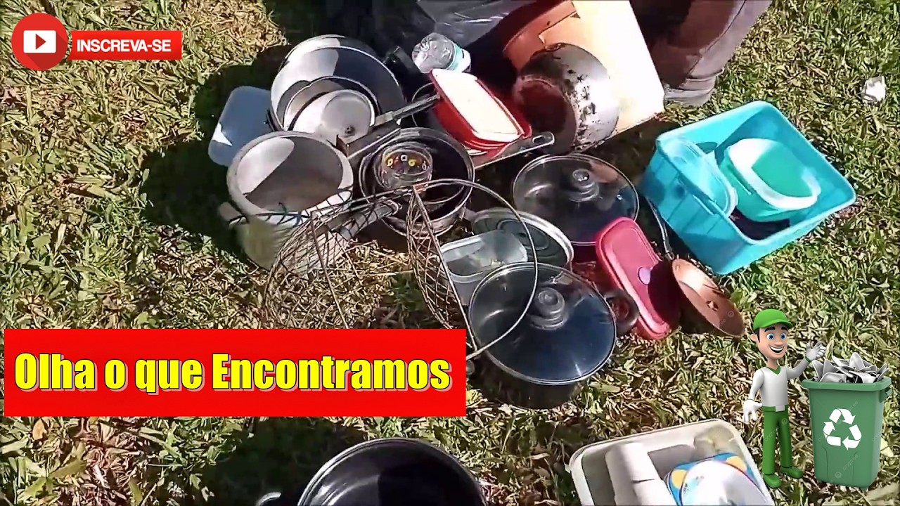 Vivendo da Reciclagem - Olha o que encontramos na Reciclagem