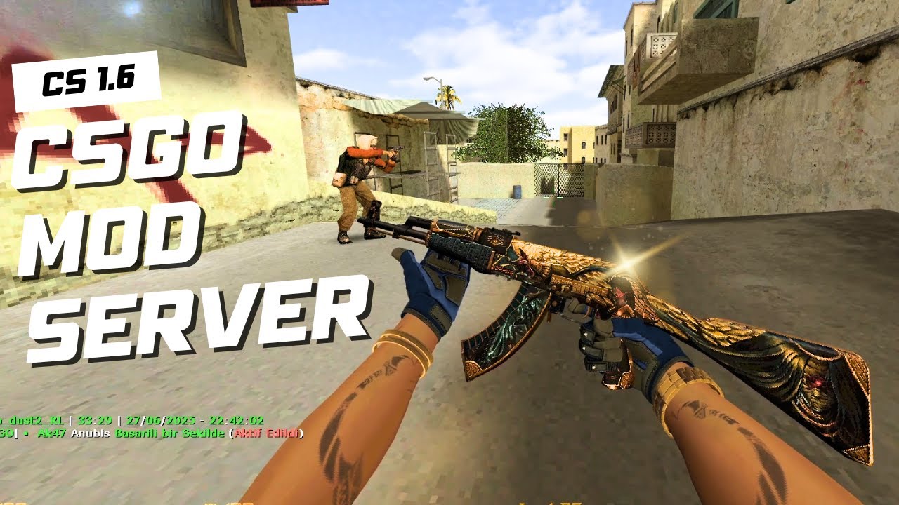 CS 1.6 | CSGO MOD NEW SERVER | sinirden klawyeyi parçaladım !! sonda