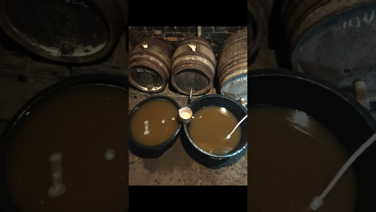 Wein abziehen in Langenthal ( Valea-Lunga ) - Dez.2022 - ( Siebenb&uuml;rgen )