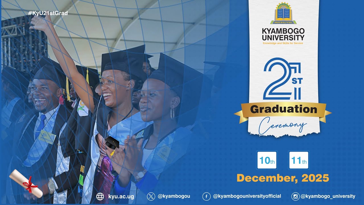 21st Kyambogo University Graduation  Ceremony Day 2 - Live