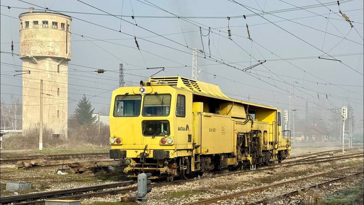 ♨️🚂🛤️Подбиване на стрелки / Matisa B41UЕ1 railway switch tamping