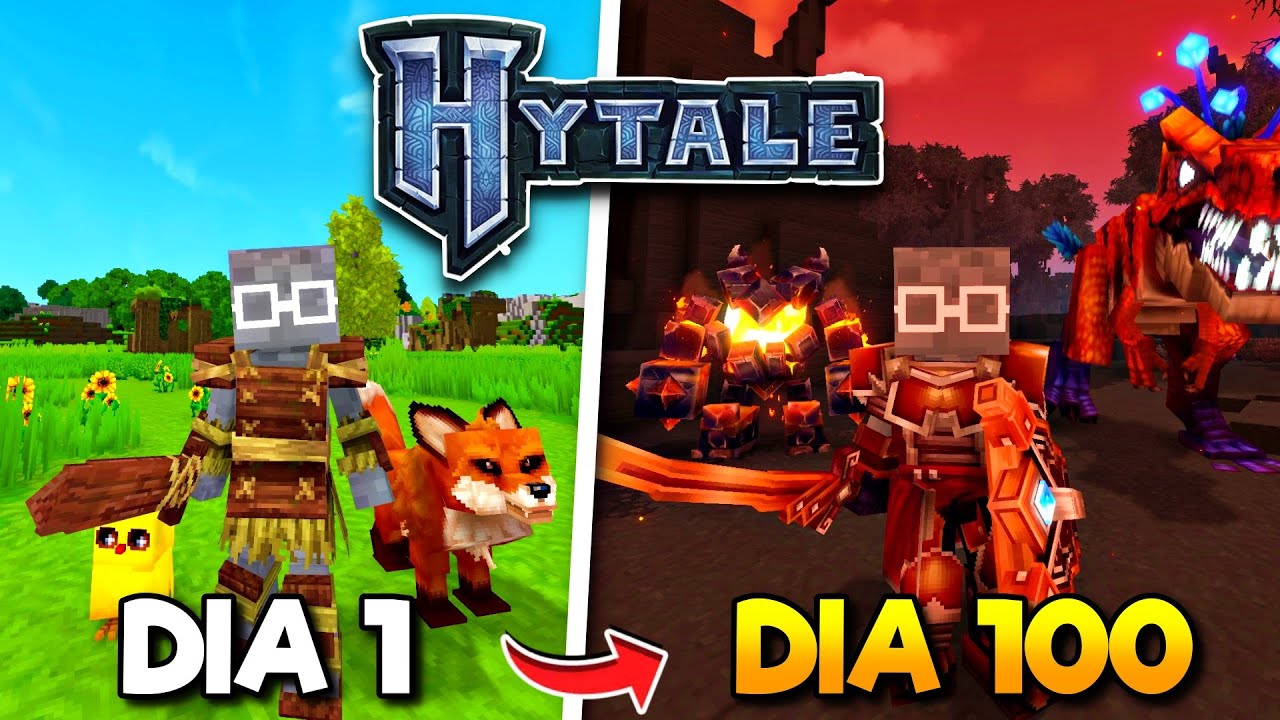 SOBREVIVÍ 100 Días en HYTALE