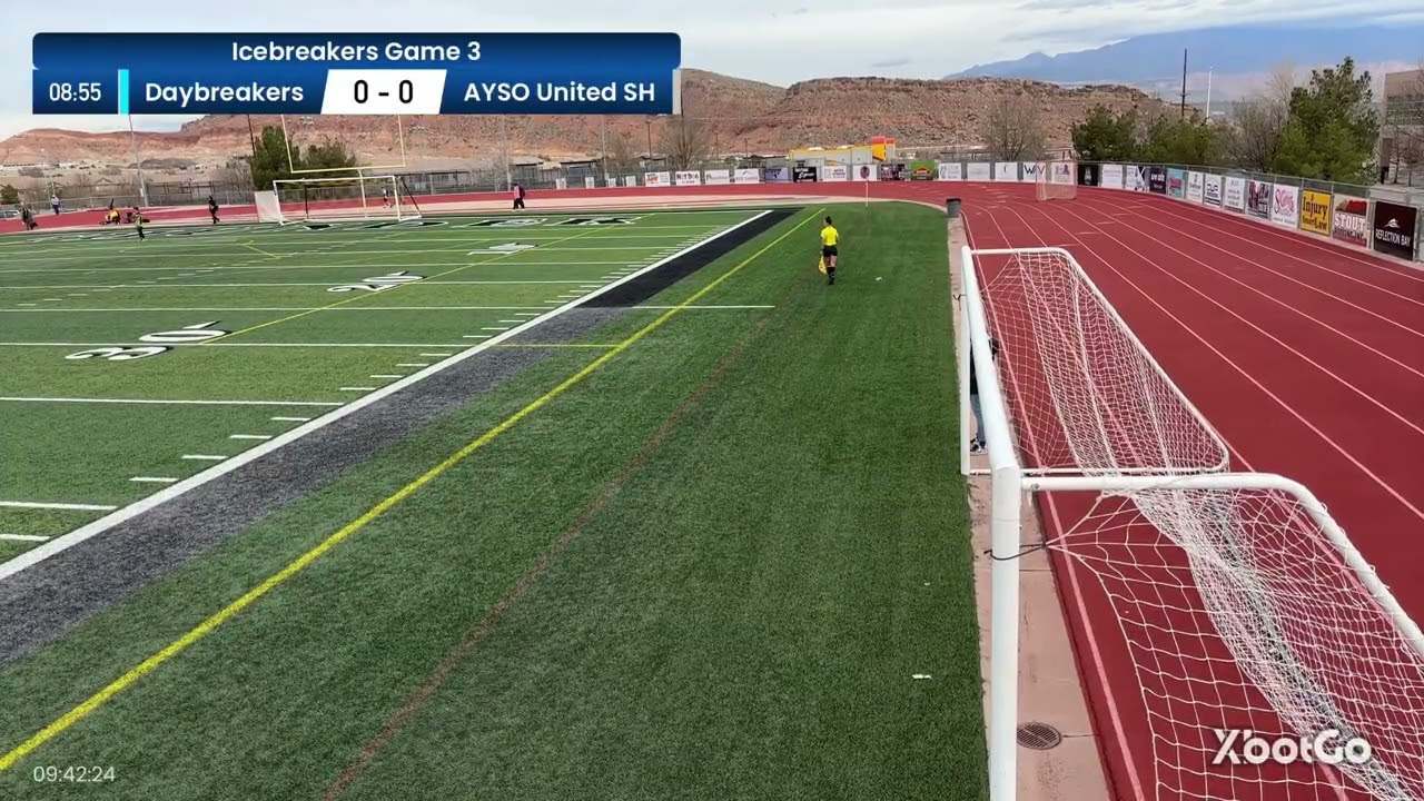 AYSO United B13 SH vs ICFC Daybreak. 2/16/26 Icebreakers game 3 1st Half