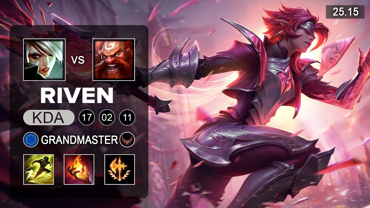 Riven vs Gragas Top - EUW Grandmaster - Patch 25.15 Season 15