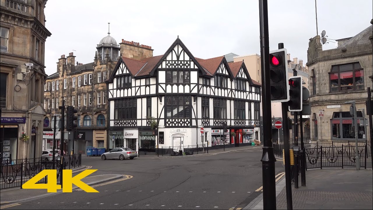 Falkirk Walk: Town Centre【4K】