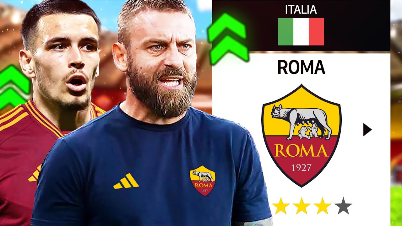 Ho RICOSTRUITO la ROMA con DANIELE DE ROSSI su FC 24!