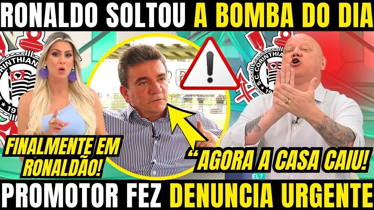 AGORA VAI! ÓTIMA NOTICIA PRO CORINTHIANS! PROMOTOR FORMALIZA AS DENUNCIAS CONTRA ANDRÉS SANCHEZ