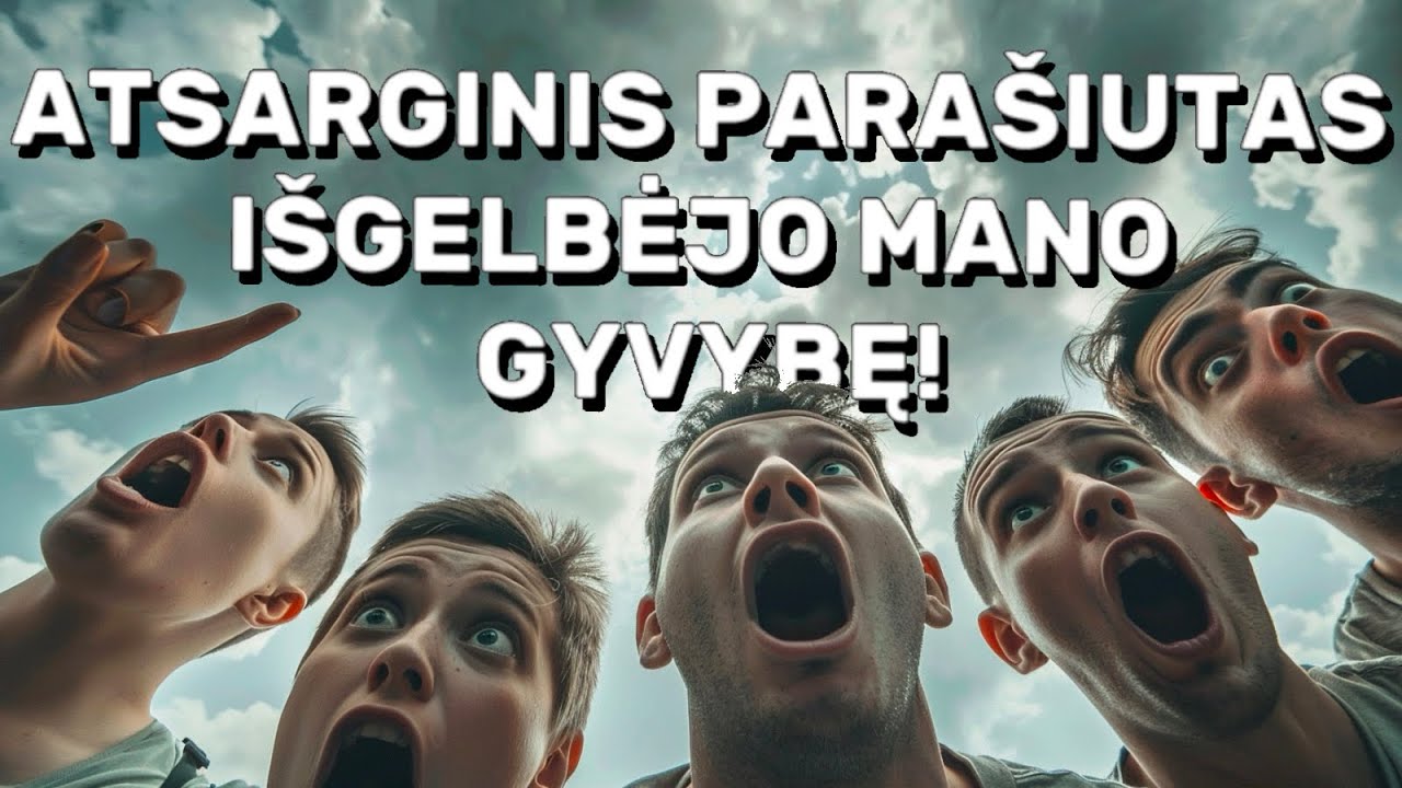 ATSARGINIS PARAŠIUTAS IŠGELBĖJO GYVYBĘ!