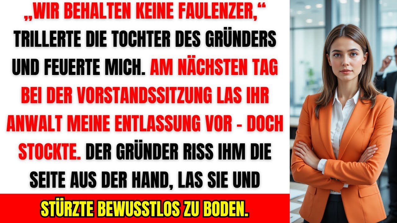 Sie feuerte mich – also enthüllte ich die Klausel, die ihre Firma zerstörte ♟️