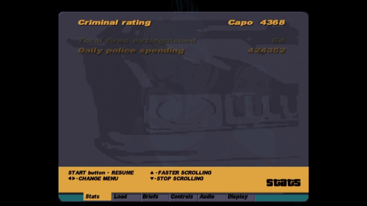 trying to 100% GTA 3 on actual PS2