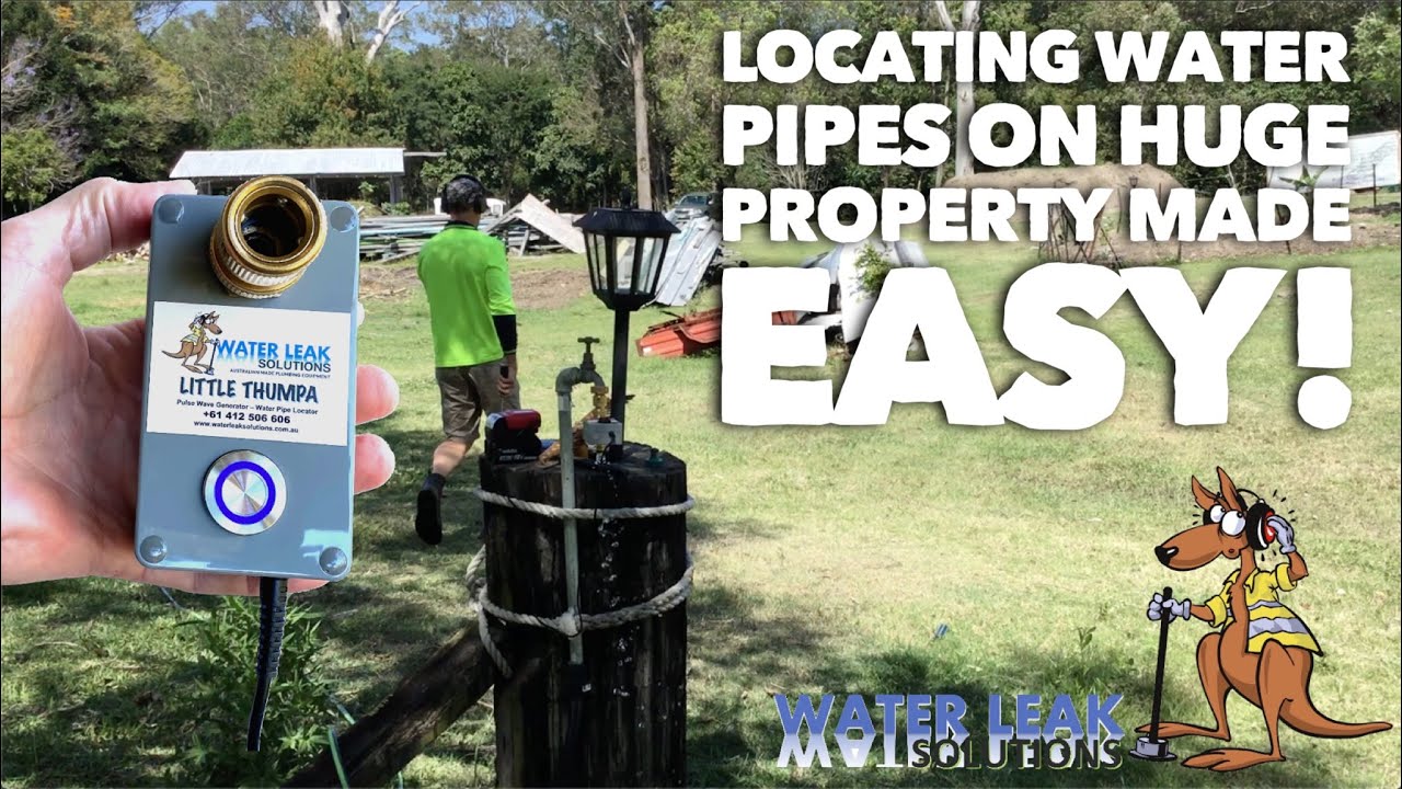 Plastic water pipe location on large acreage