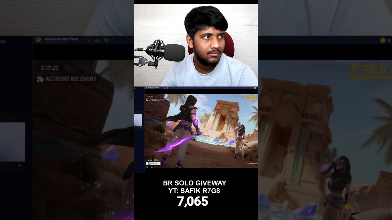 🔴 LIVE Free Fire Solo Custom  | 8 Kills + Booyah = ₹50  | Redeem Giveaway | Safik R7G8 #giveaway