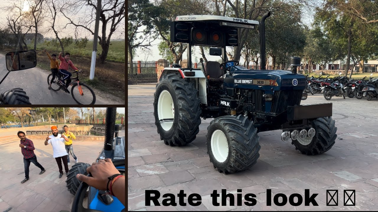 Modified new holland 3630 look 🔥🥰 | Blue Beast | Tractor Car Garh | first vlog