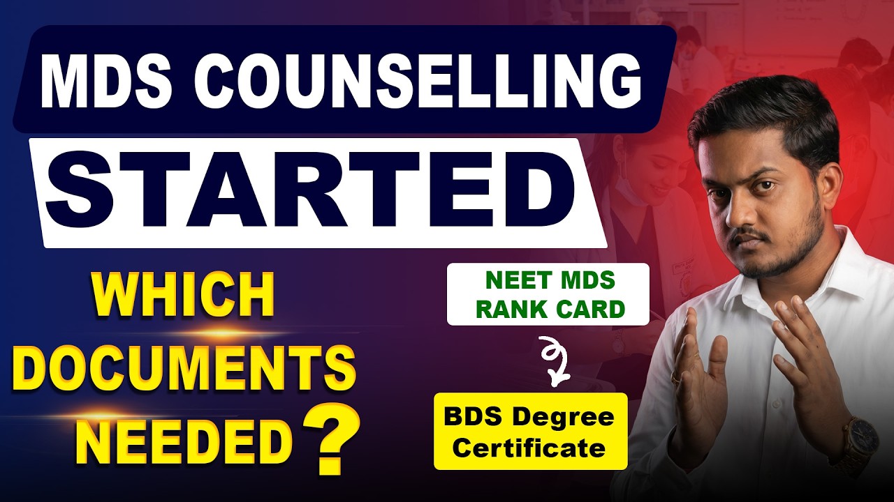 MDS Counselling Started 2026 || Documents Needed || Future Guider NEET PG