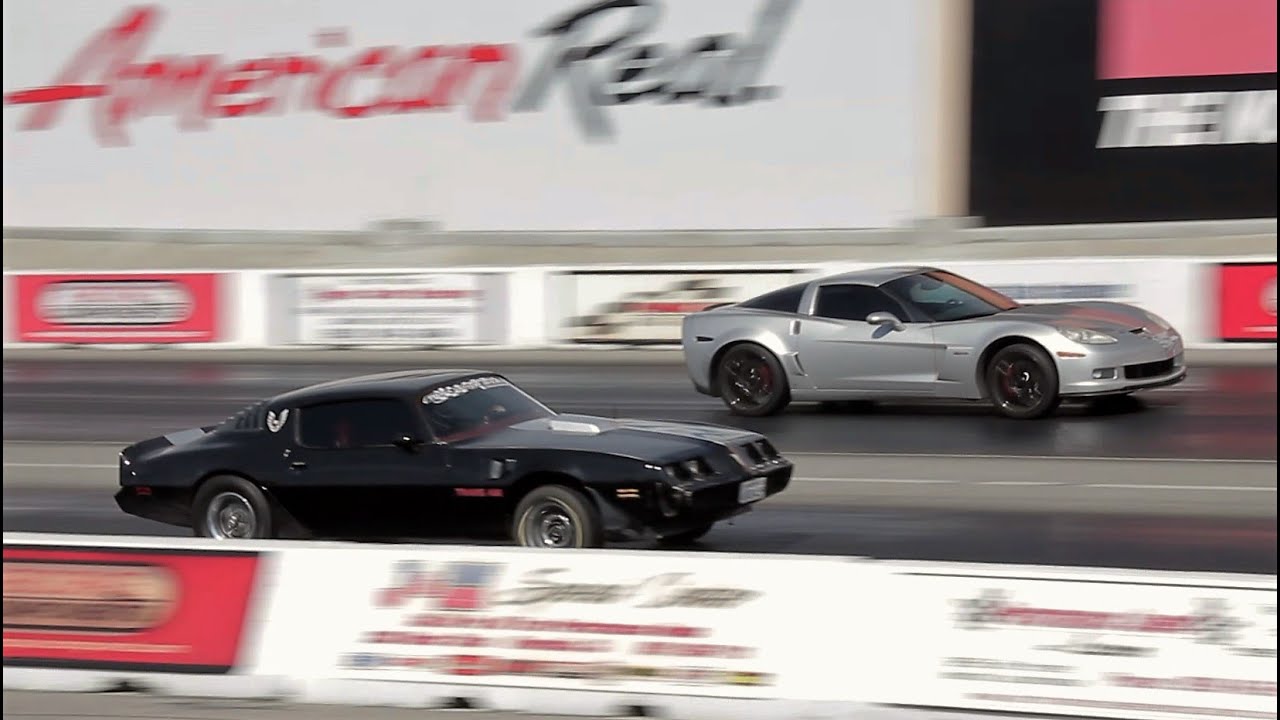 Pontiac Trans AM Firebird Vs. Chevy Corvette C6 | Drag Race