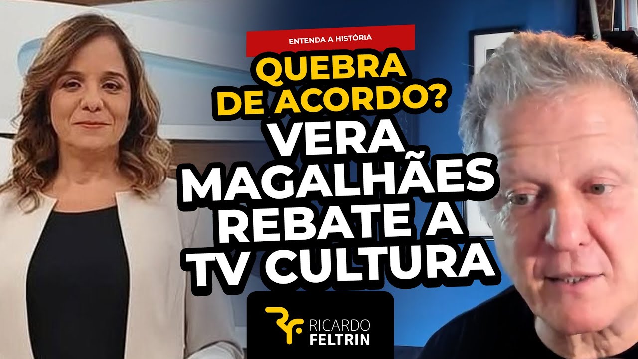Muito estranho... Vera Magalhães rebate a TV Cultura