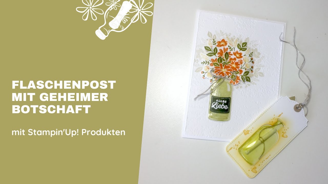 Flaschenpost mit geheimer Botschaft | Anleitung mit Stampin'Up!