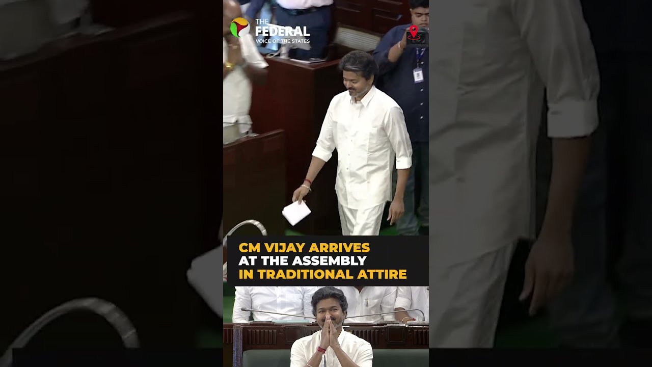 CM Vijay's traditional look steals the spotlight in TN Assembly | #shorts