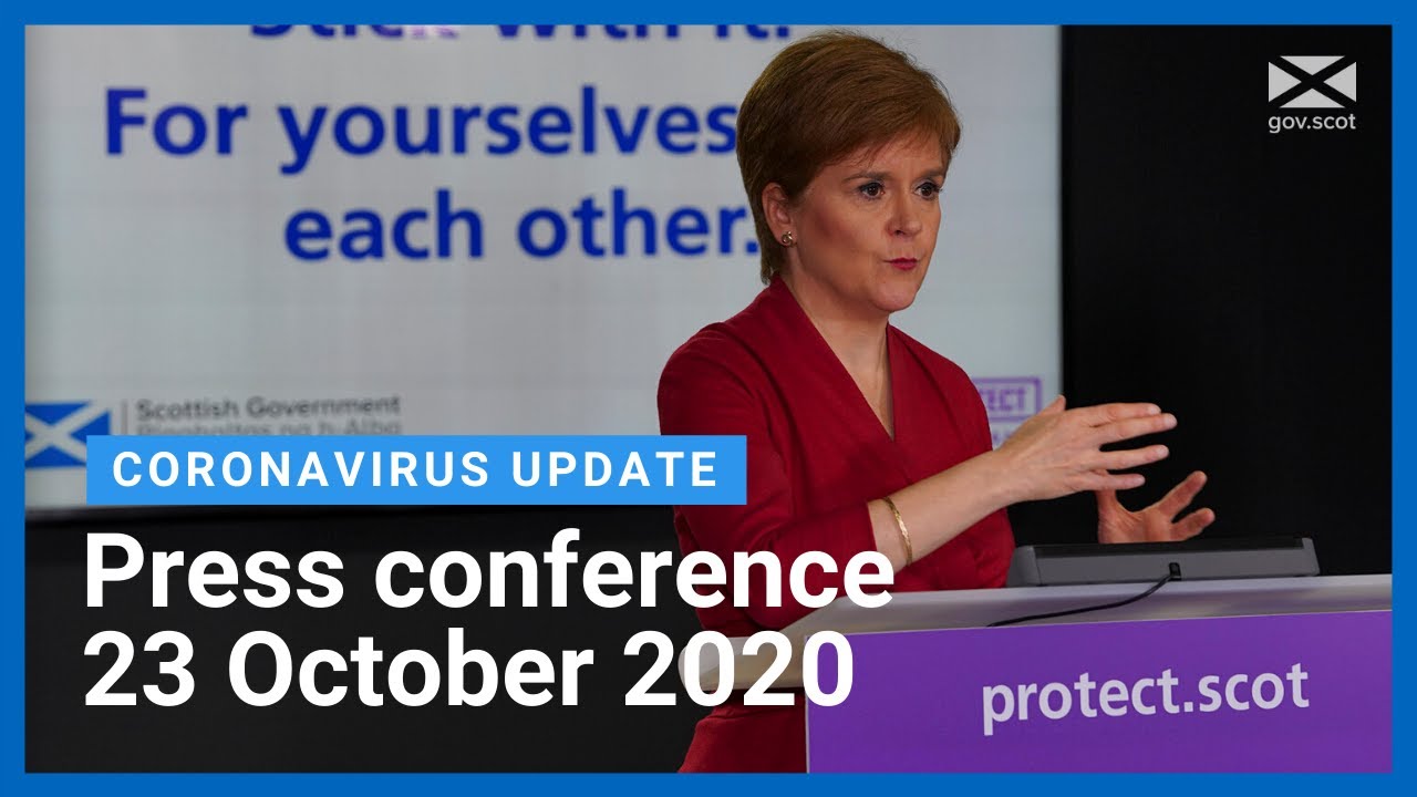 Coronavirus update from the First Minister: 23 October 2020