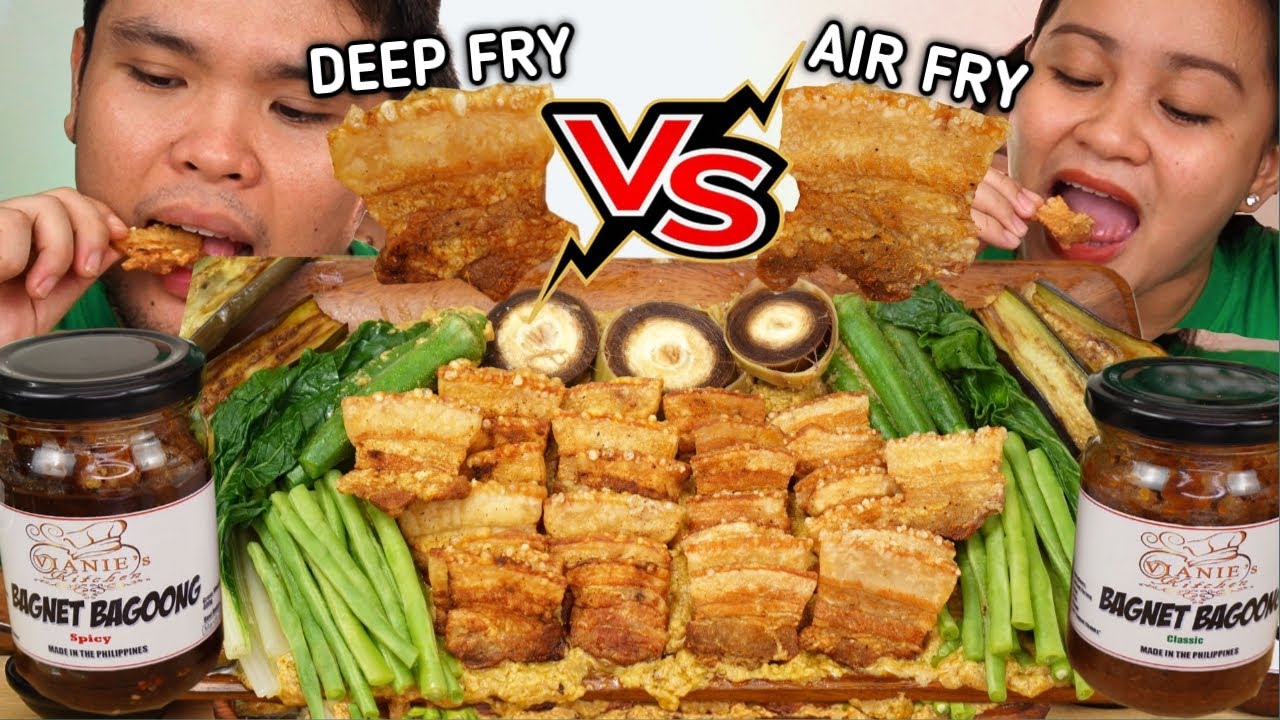 INDOOR COOKING | 2 WAY CRISPY PORK CHIPS KARE KARE | BAGNET BAGOONG | Filipino Food Mukbang
