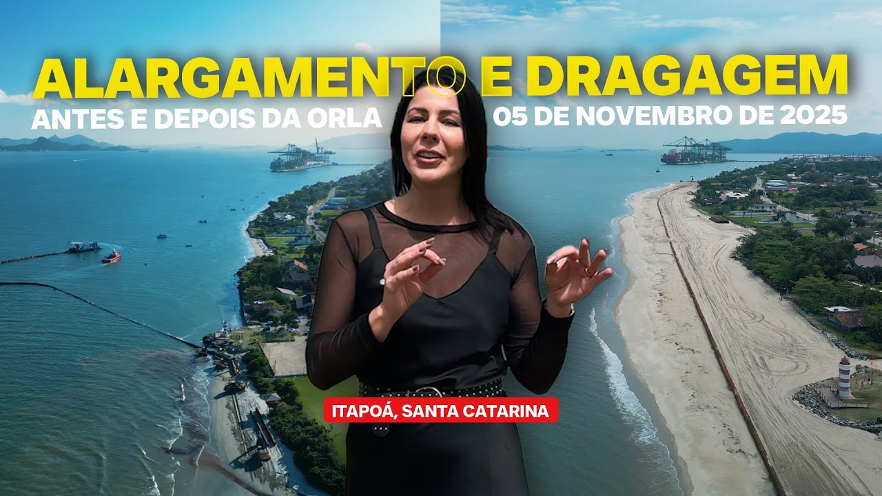 ALARGAMENTO e DRAGAGEM em ITAPOÁ (05/11): 950 metros de nova praia! 🌊