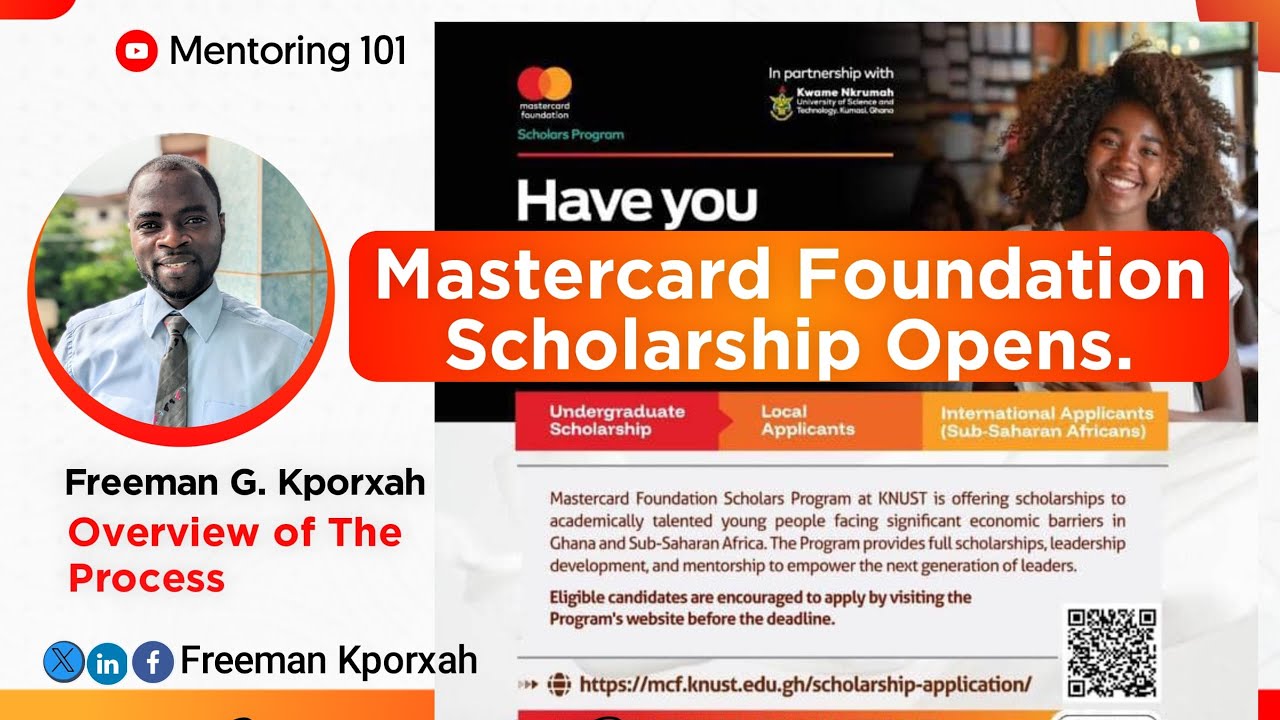 Mastercard Foundation Scholarship 2025 out !