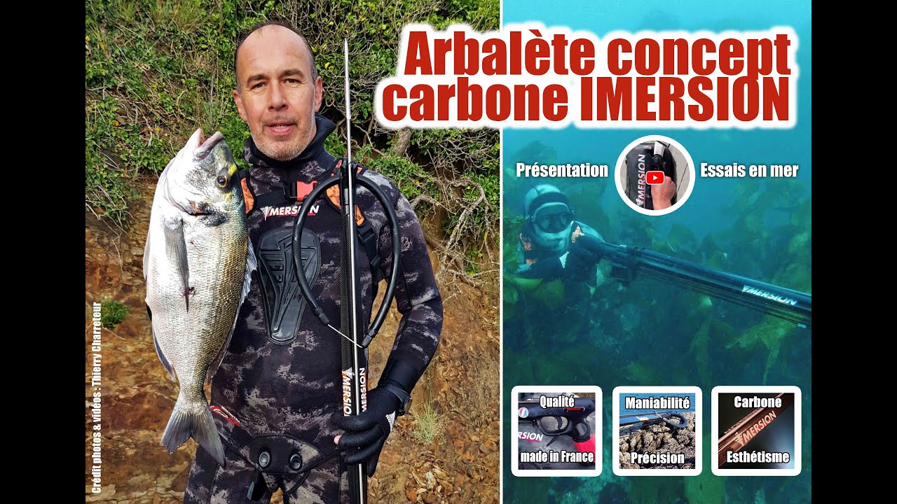👍 ARBALETE de chasse sous-marine CONCEPT CARBONE IMERSION : présentation par Thierry Charreteur